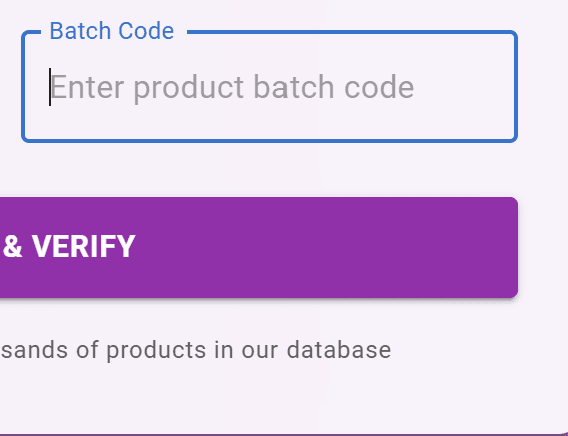 Enter Your Batch Code