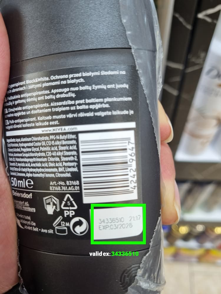 Nivea batch code guide